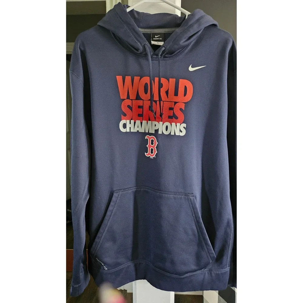 Baseballcore Boston Red Sox 2013 World Series Champions mens navy Therma-FIT XL